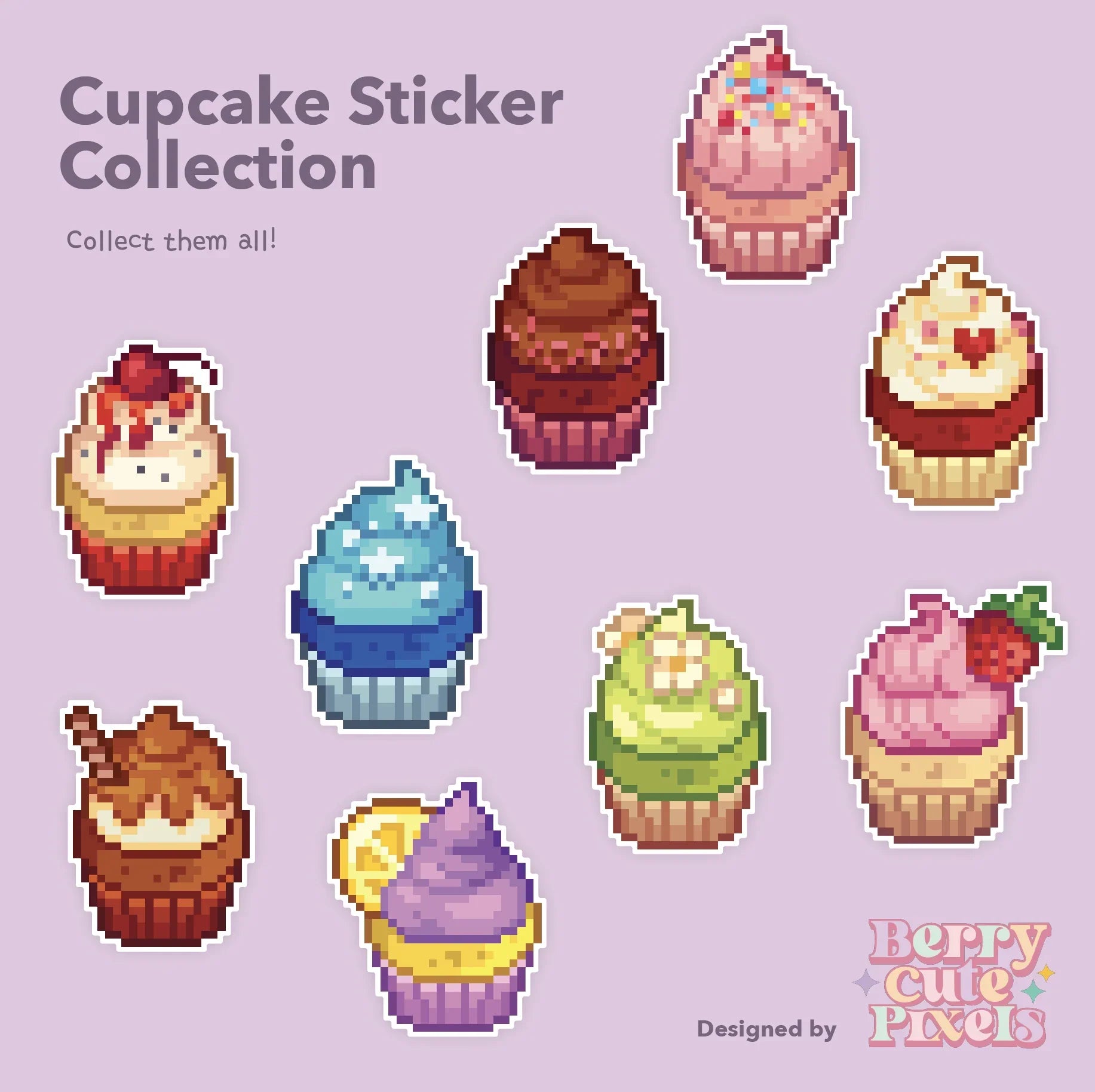 Cupcake Stickers