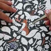Night Foxes Canvas