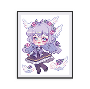 Purple Angel Canvas