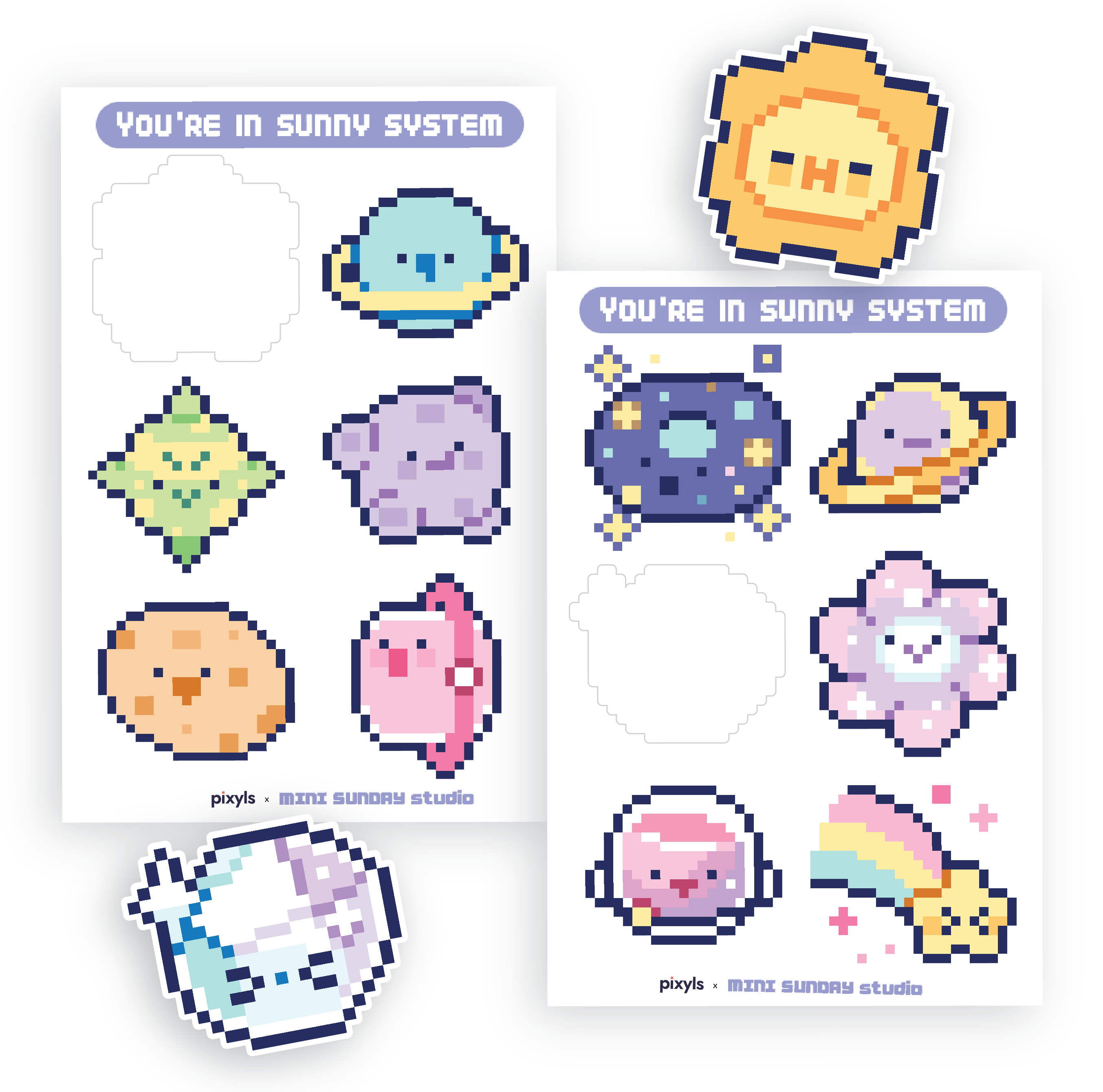 You're in Sunny System Sticker Sheet