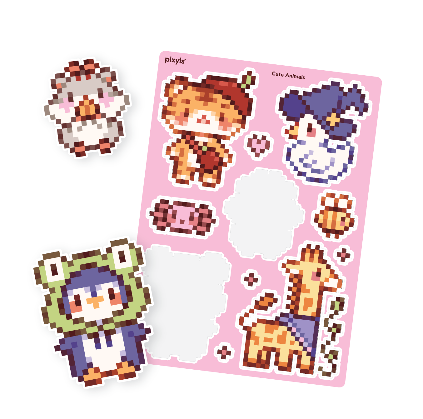 Cute Animals Sticker Sheet