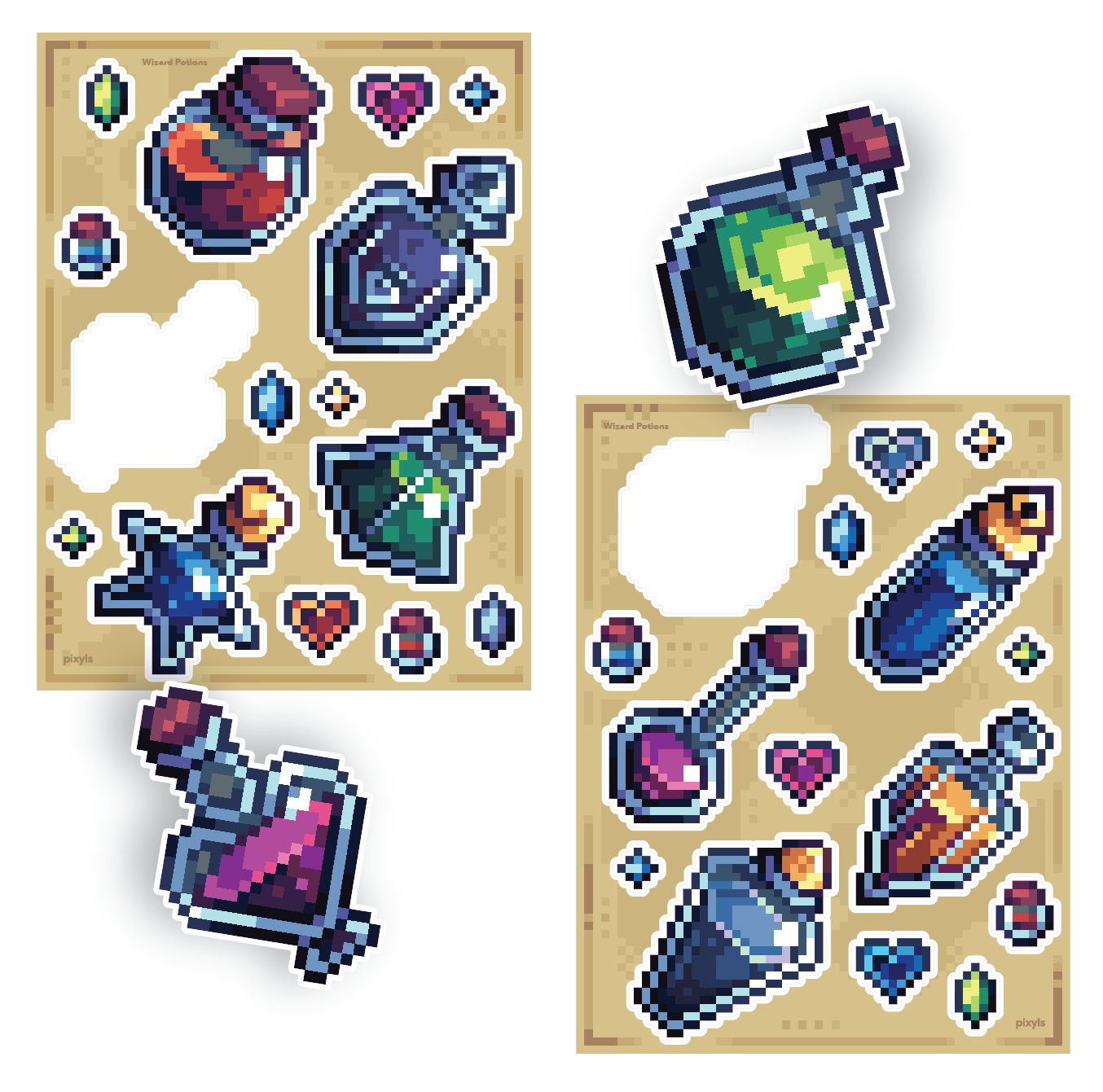 Wizard Potions Sticker Sheet