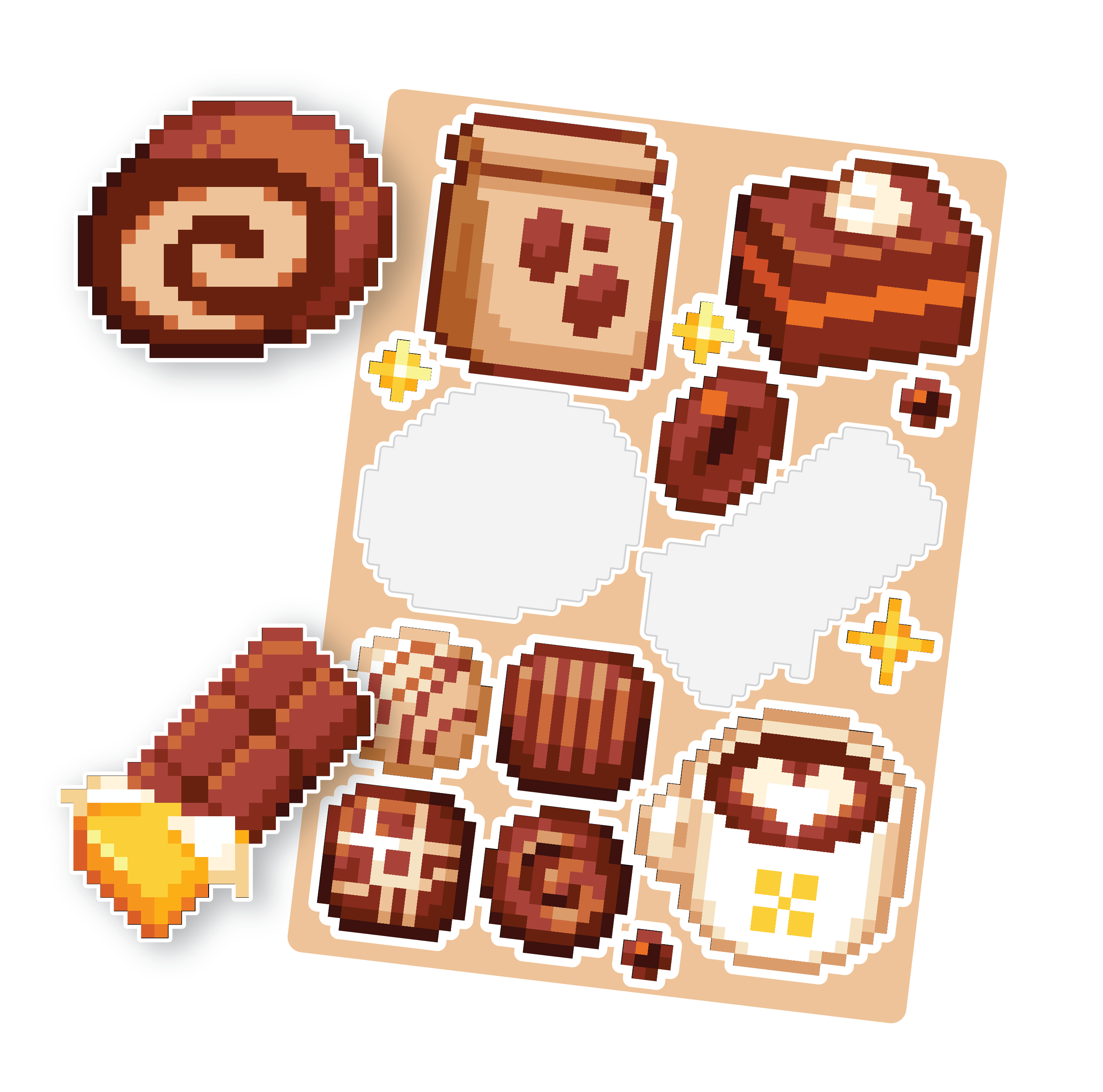 Coffee & Chocolate Sticker Sheet