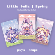Spring Little Dolls Collectible Cards
