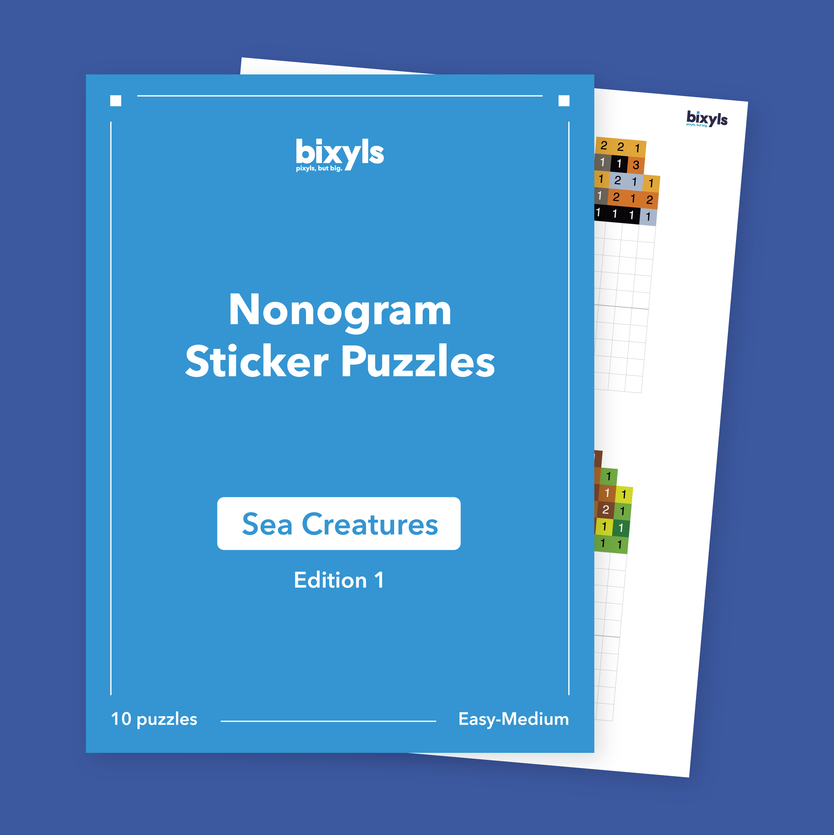 Sea Creatures Nonogram Booklet
