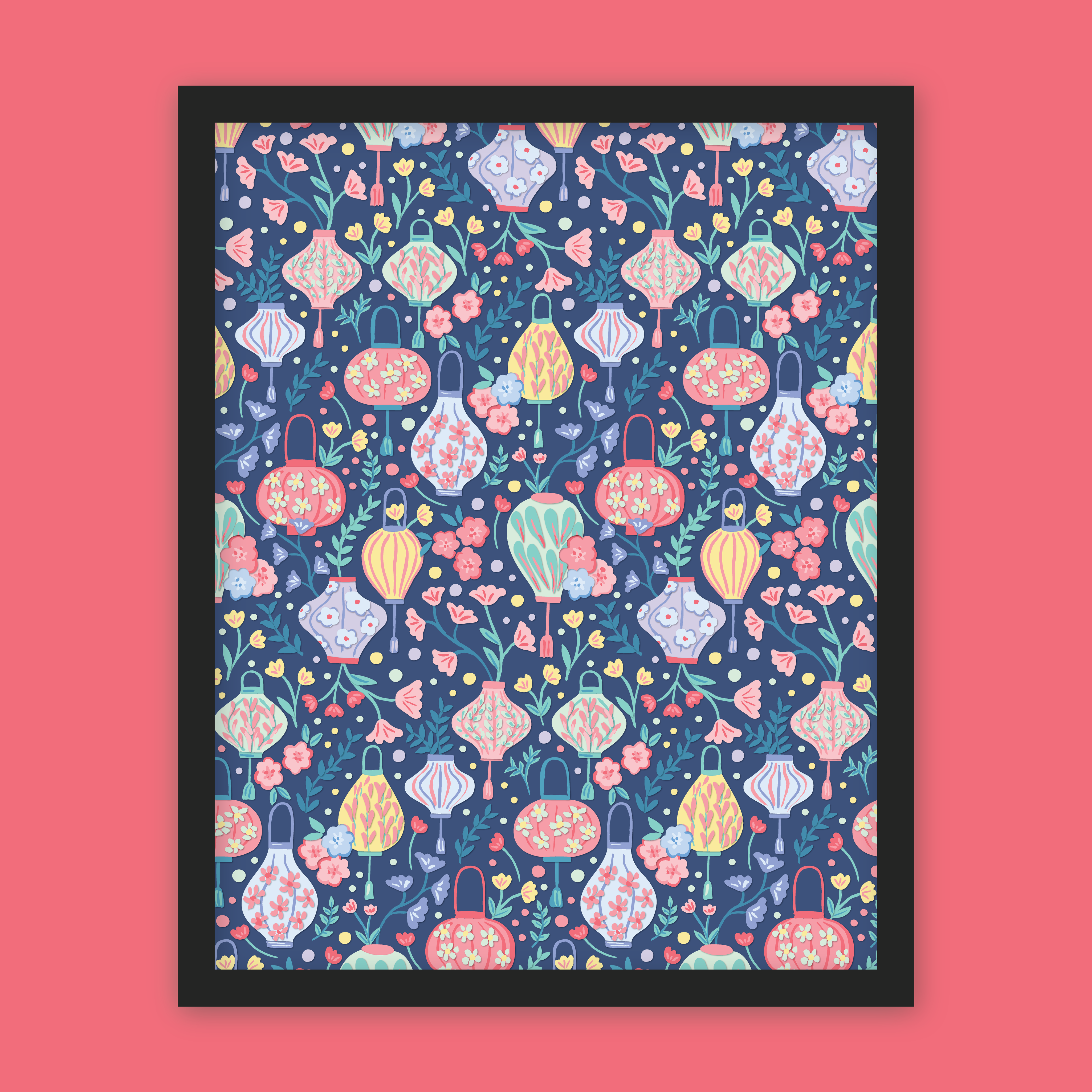 Midnight Lanterns Canvas