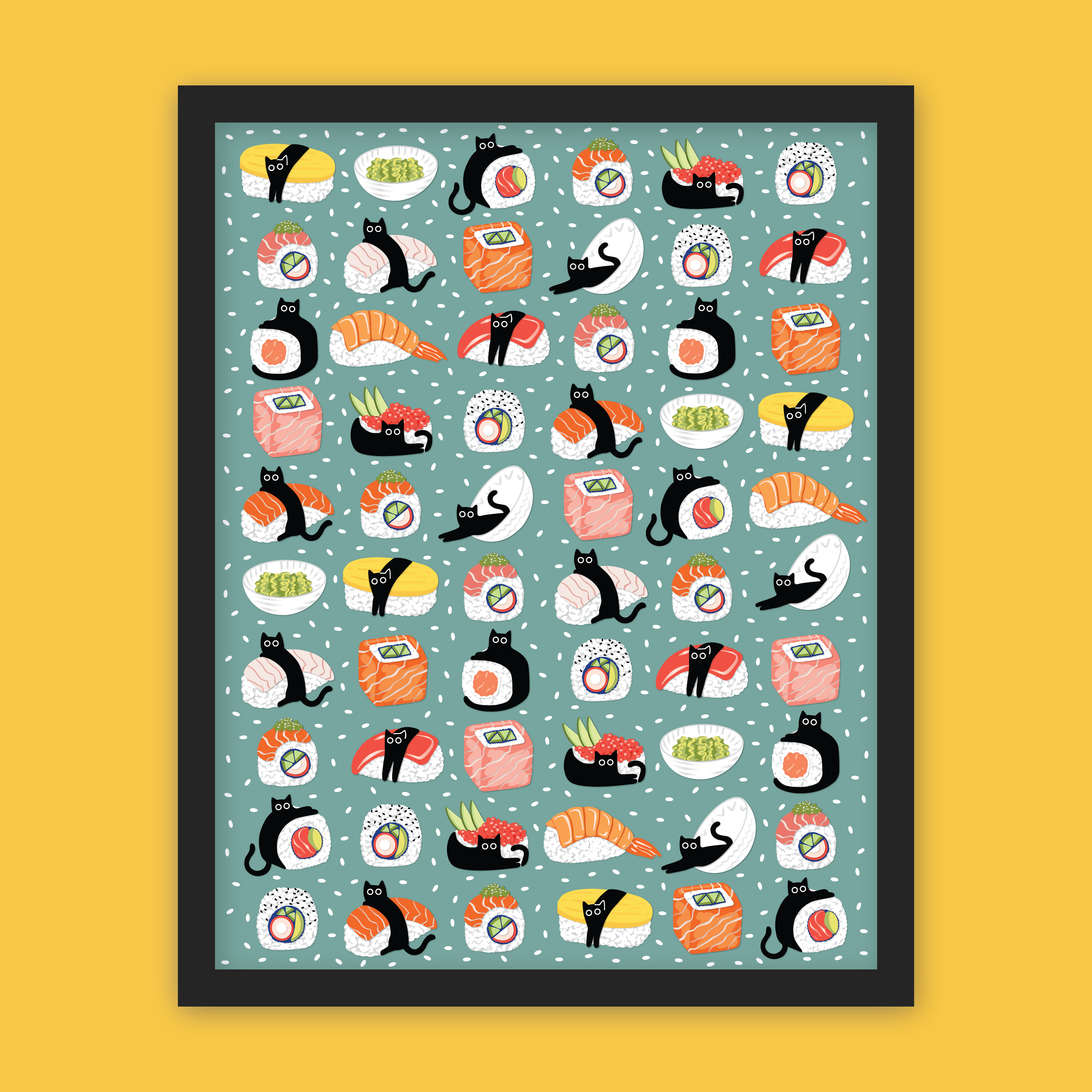 Sushi Cats! Canvas