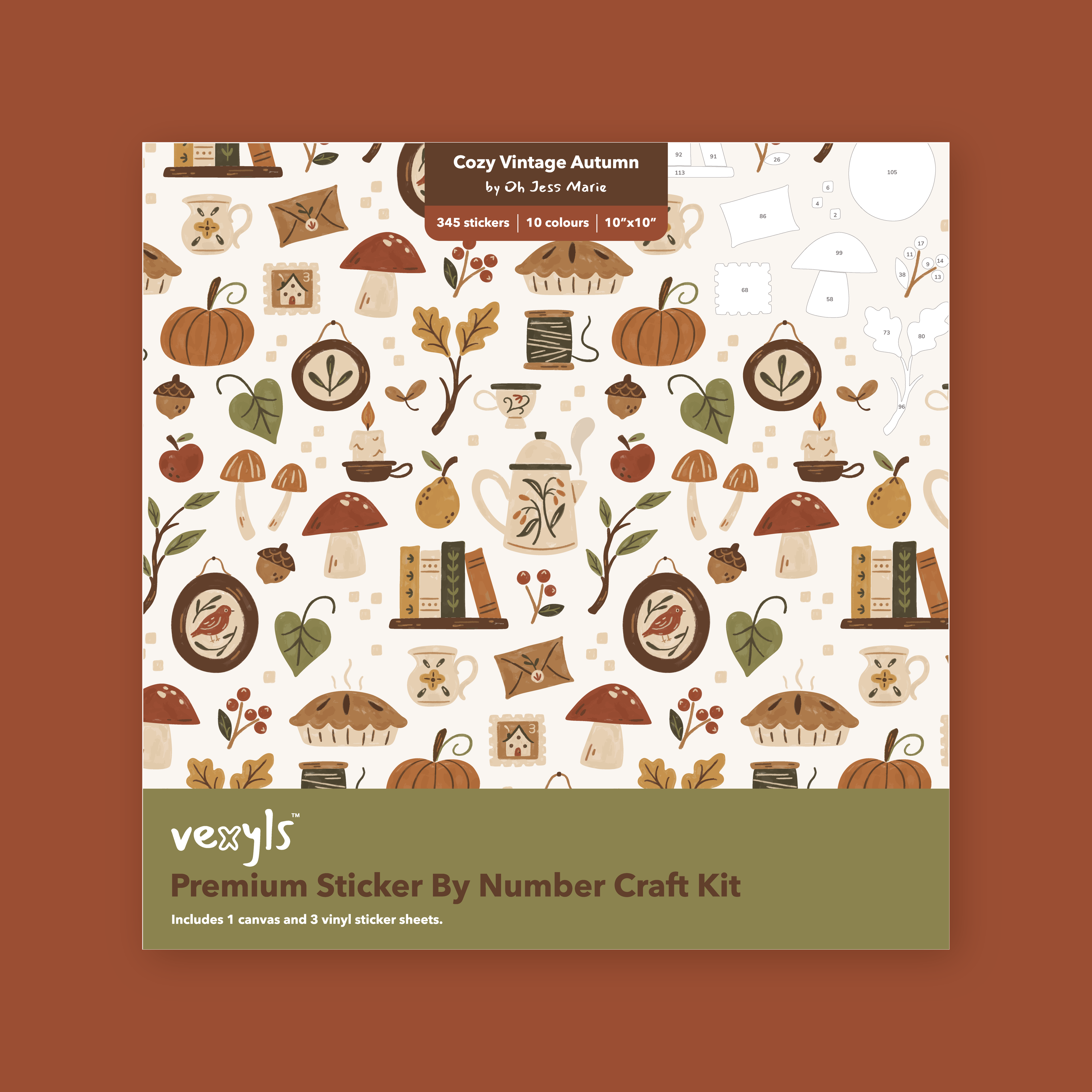 Cozy Vintage Autumn Canvas