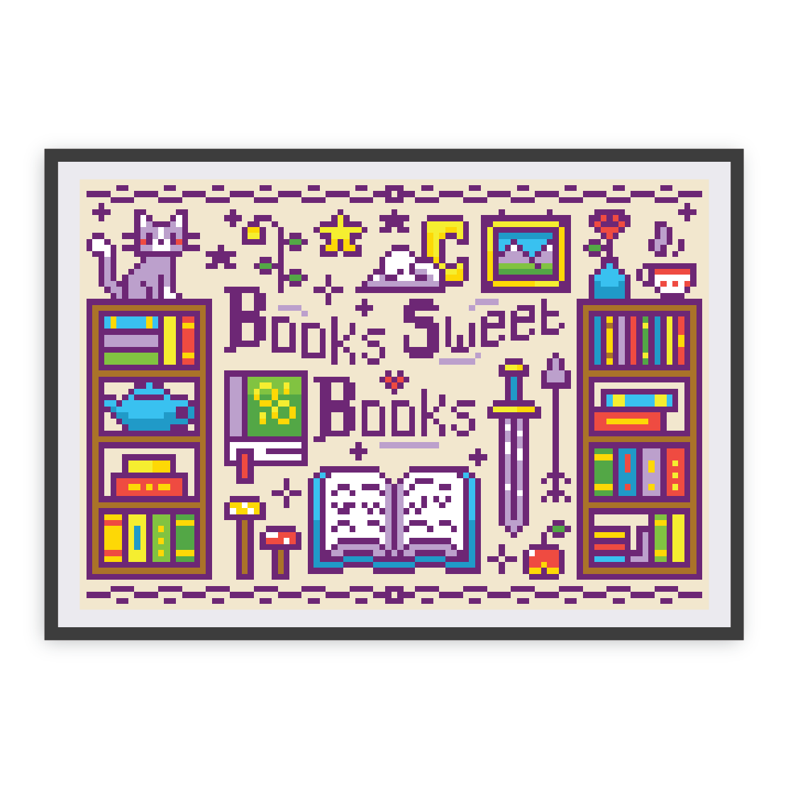 Book Sweet Books Canvas