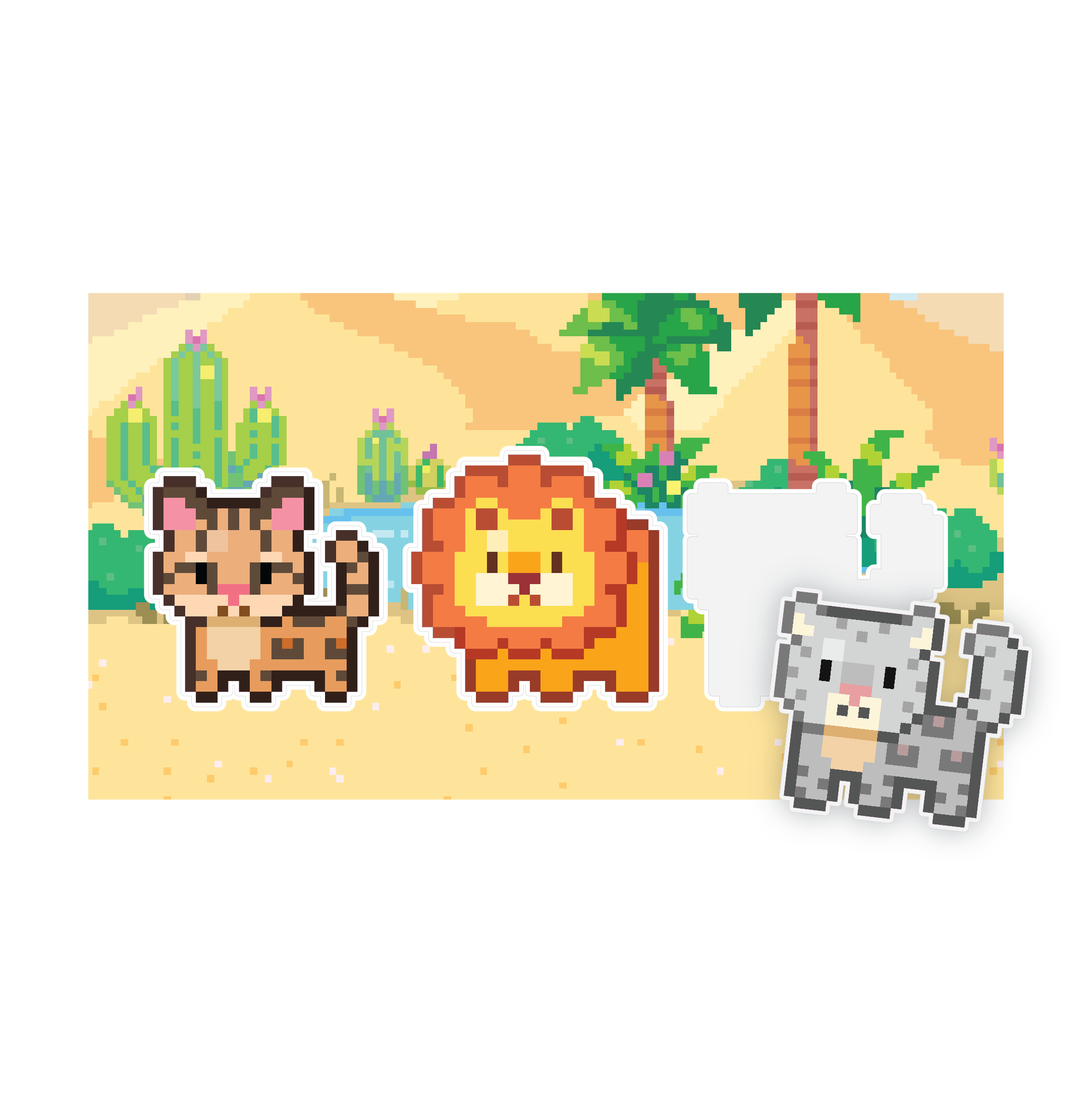 Desert Animals Sticker Sheet
