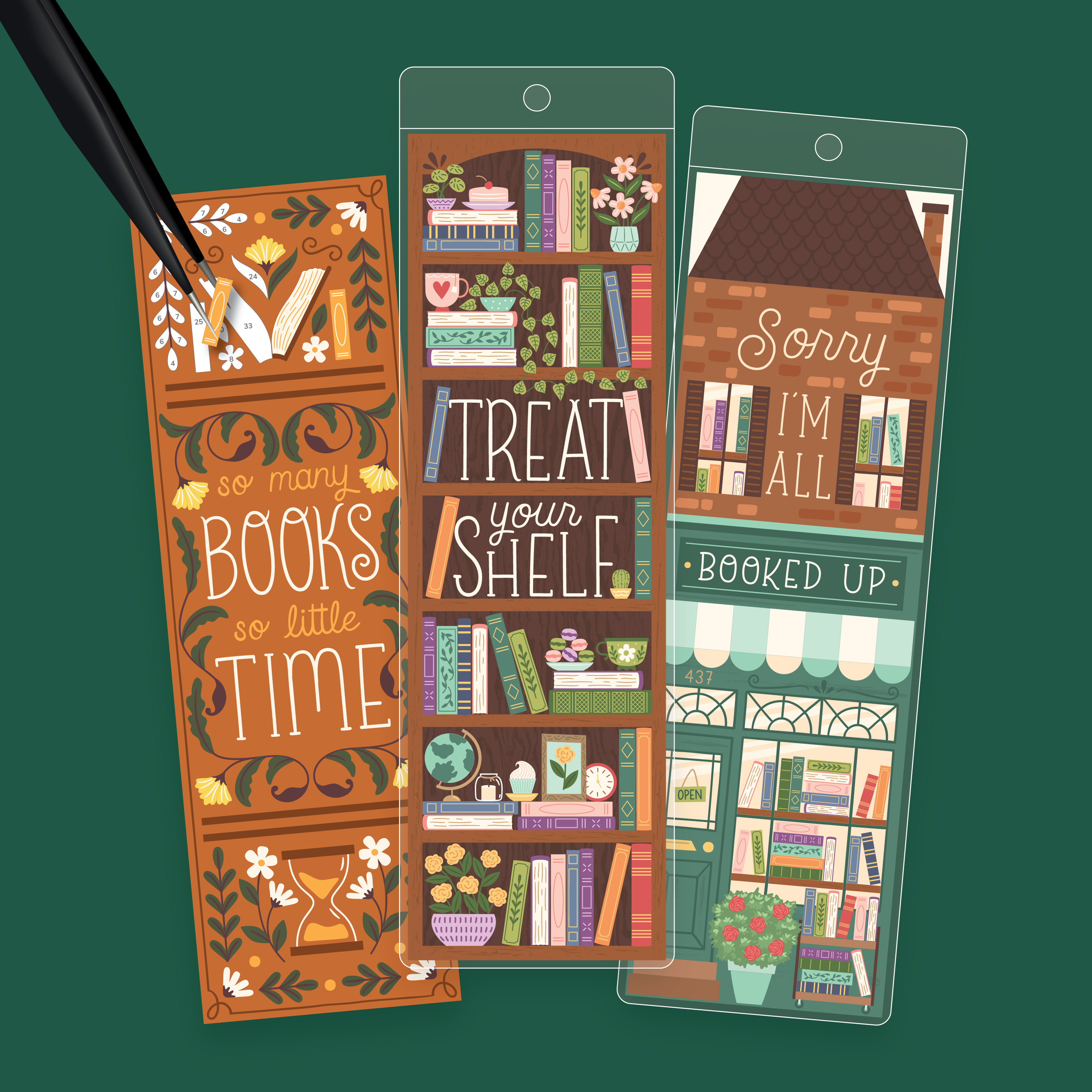 Bookish Bookmarks Set