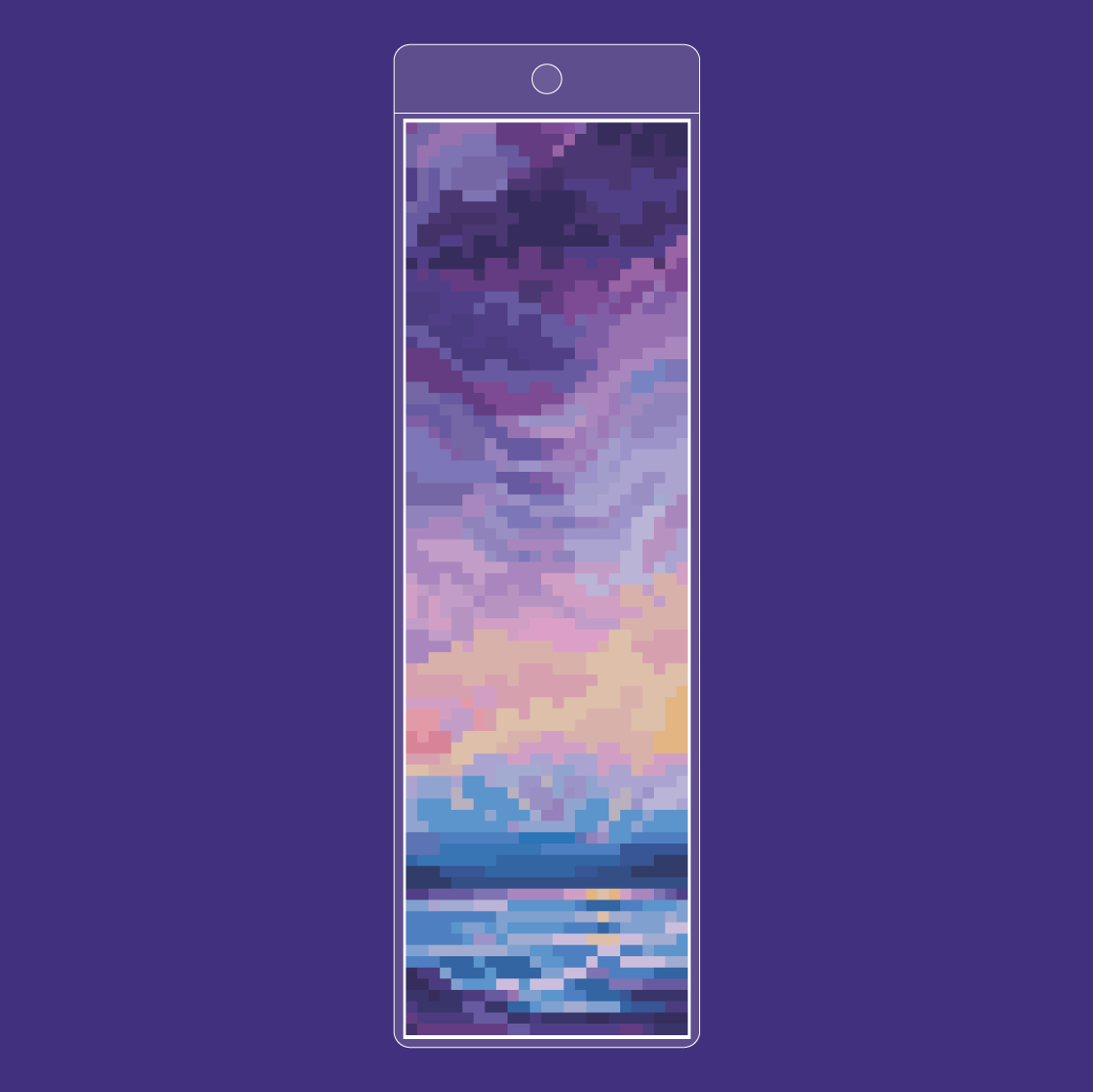 Amethyst Sunset Bookmark