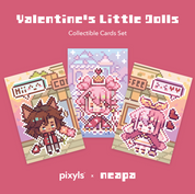 Valentine's Little Dolls Collectible Cards