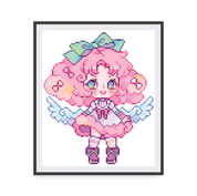 Cotton Candy Girl Canvas
