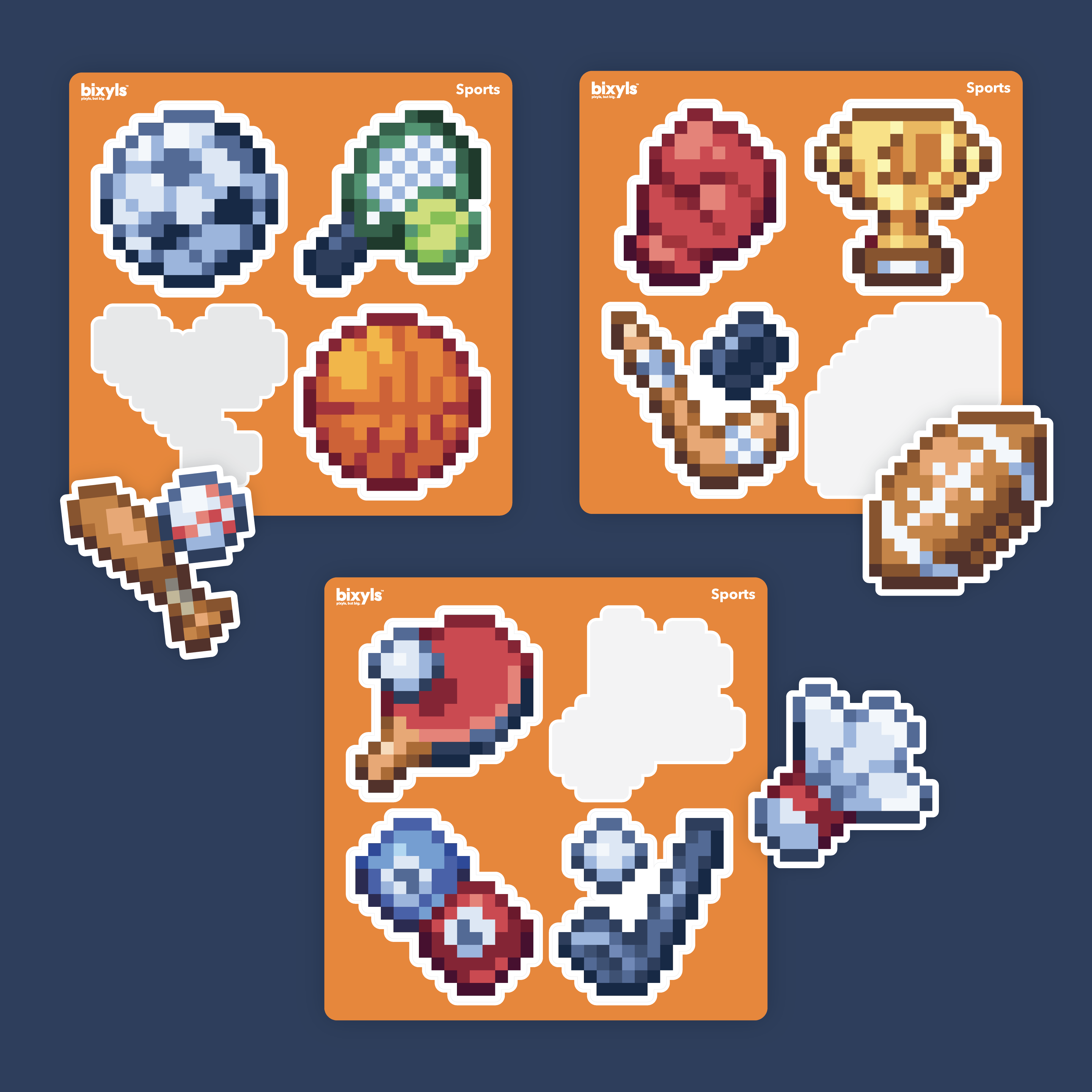 Sports Bixyls Sticker Sheet
