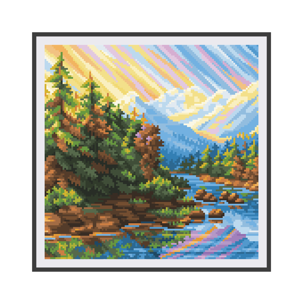 Morning Mountains Canvas