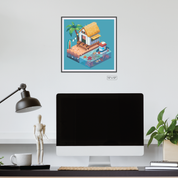 Isometric Beach Canvas