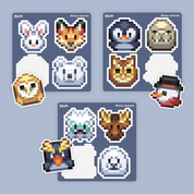 Winter Animals Bixyls Sticker Sheet