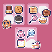 Snacks Bixyls Sticker Sheet