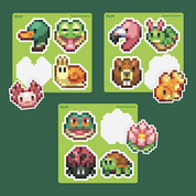 Pond Animals Bixyls Sticker Sheet
