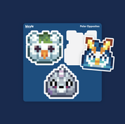 Polar Opposites Bixyls Sticker Sheet