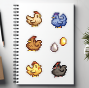 Stardew Valley Chicken Stickers