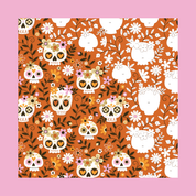 Floral Sugar Skulls Canvas