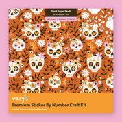 Floral Sugar Skulls Canvas