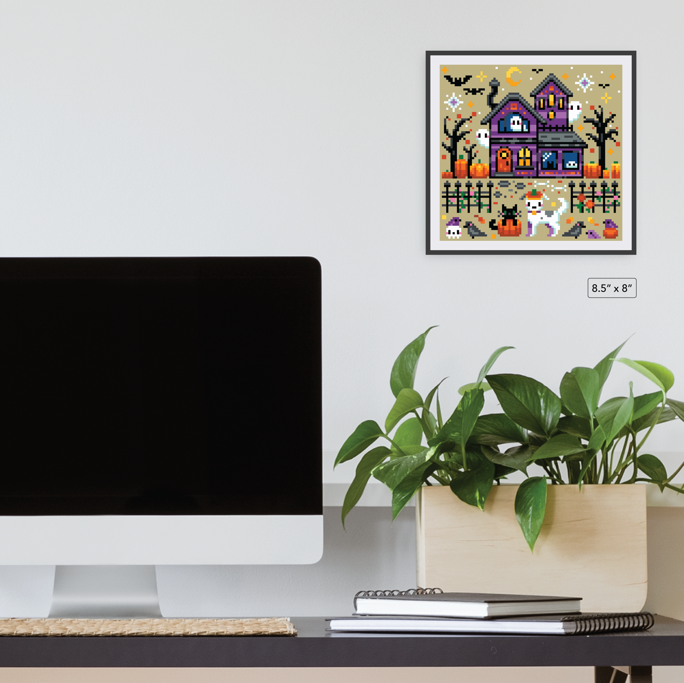 Happy Haunted Home Canvas