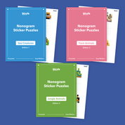Sticker Nonos Nonogram Puzzle Booklets