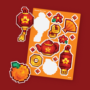 Chinese New Year Sticker Sheet