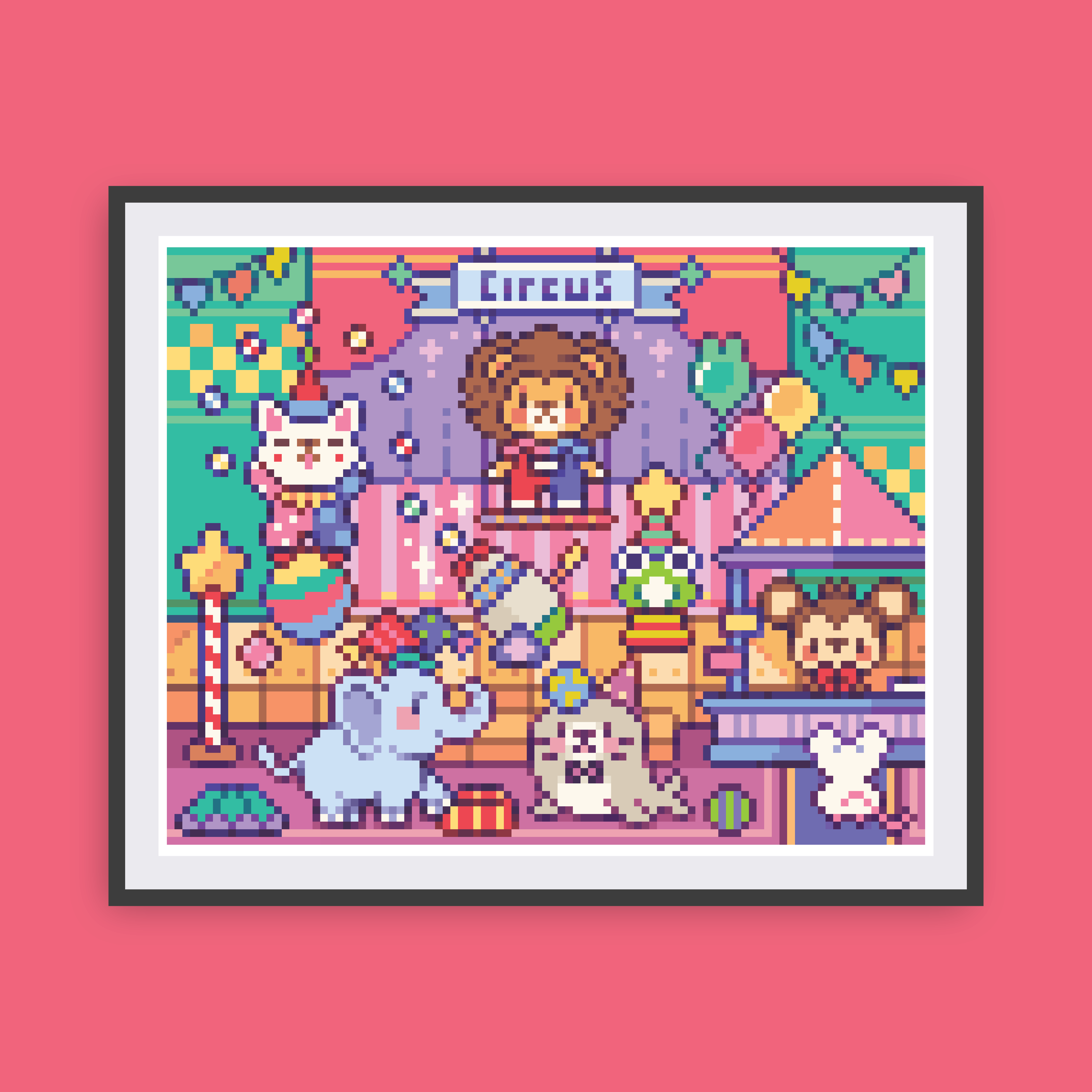 Circus Animals Canvas
