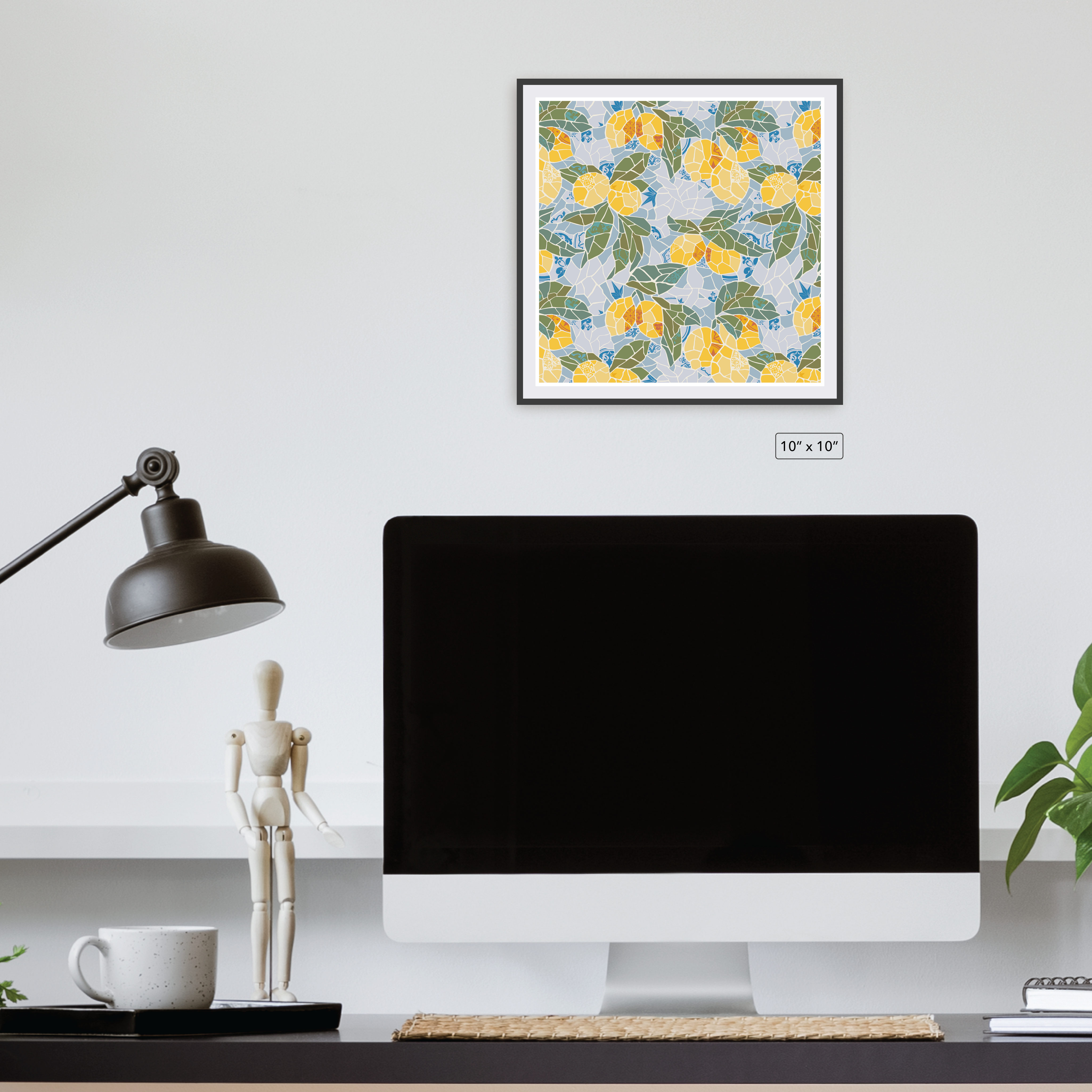 Citrus Mosaic Garden Canvas