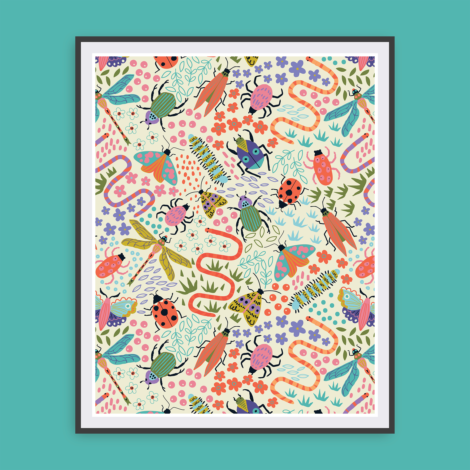 Doodle Bugs Canvas