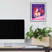 Floral Horse Canvas