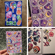 Pixyls Sticker by Number Sticker Sheets
