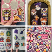 Pixyls Sticker by Number Sticker Sheets