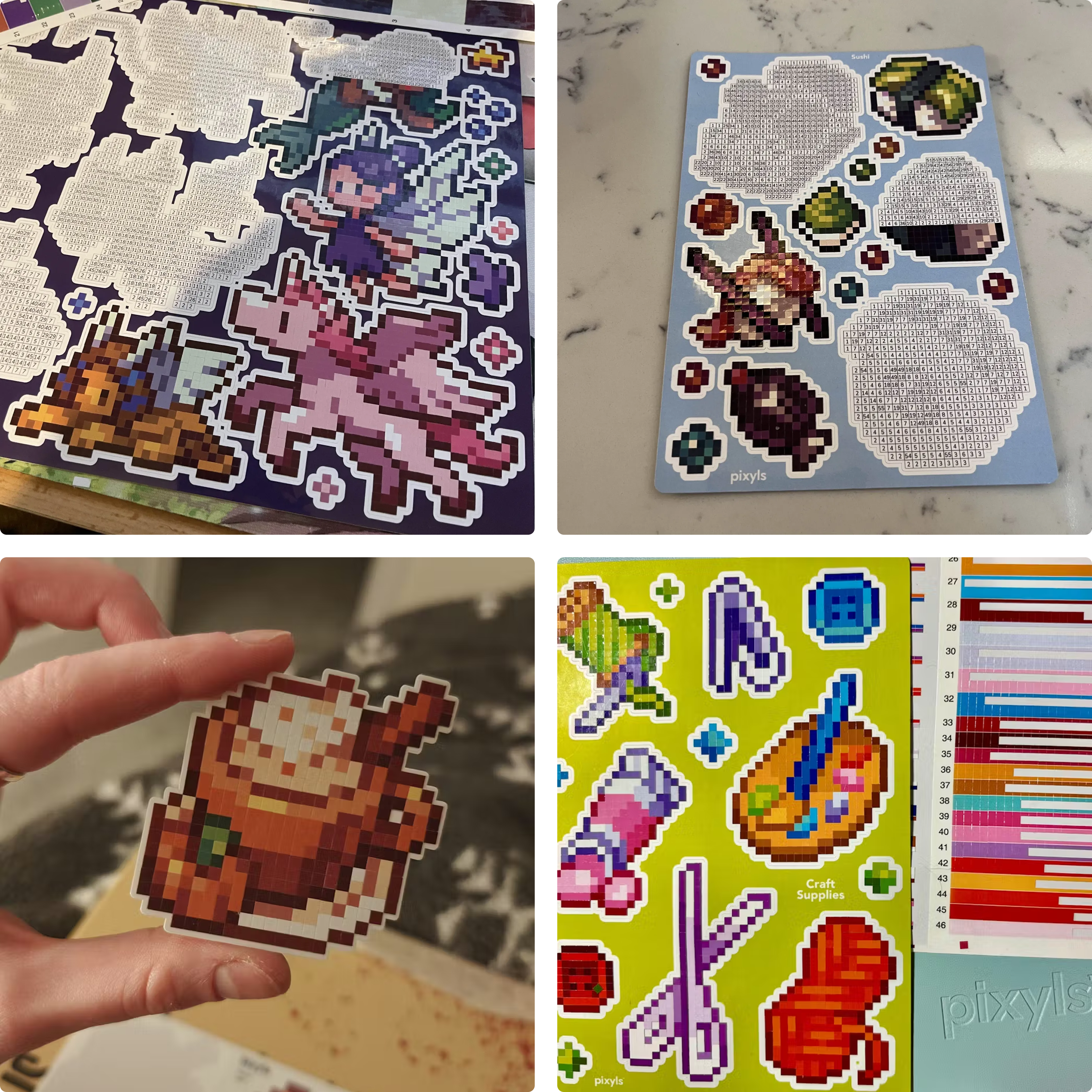 Pixyls Sticker by Number Sticker Sheets