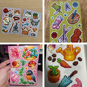 Pixyls Sticker by Number Sticker Sheets