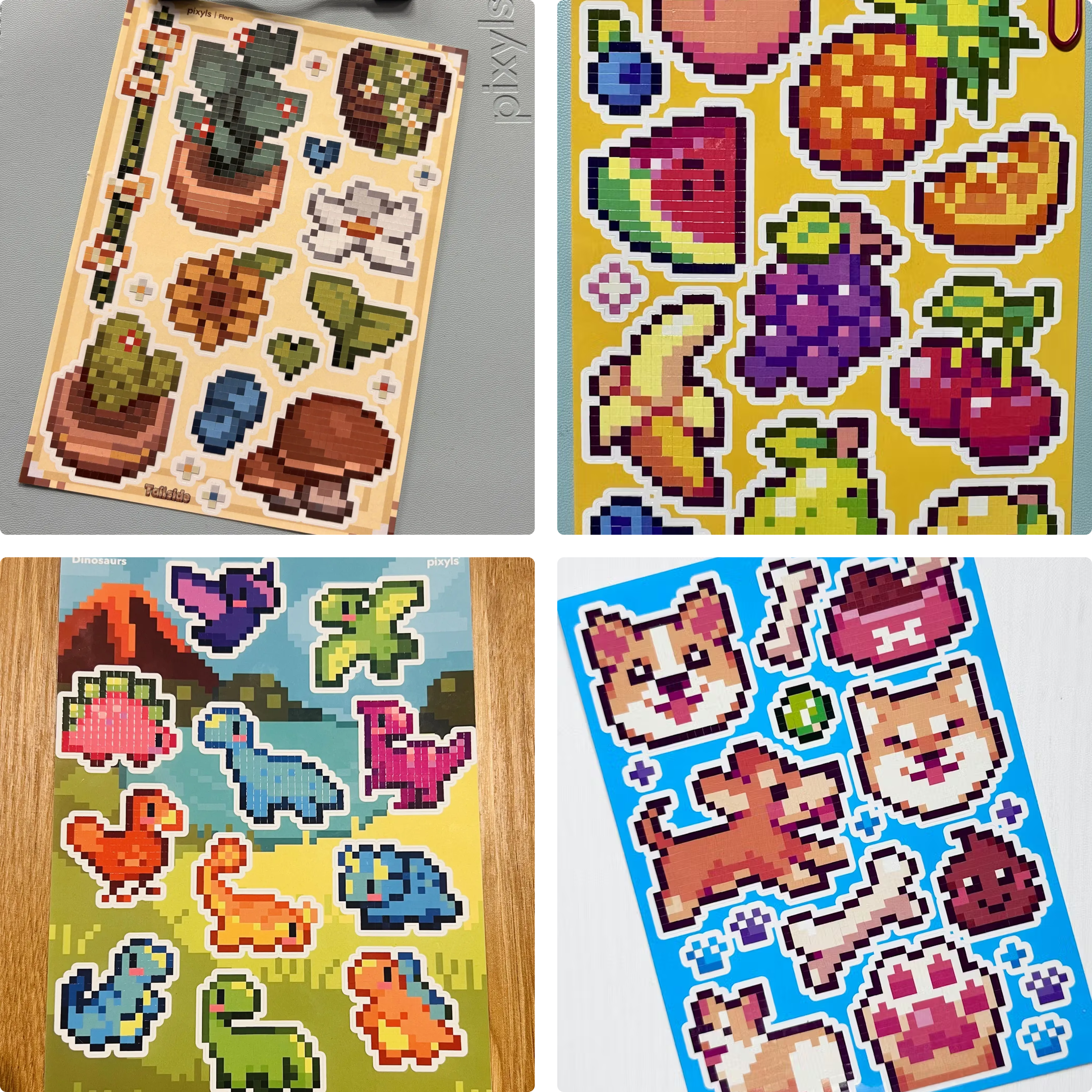 Pixyls Sticker by Number Sticker Sheets