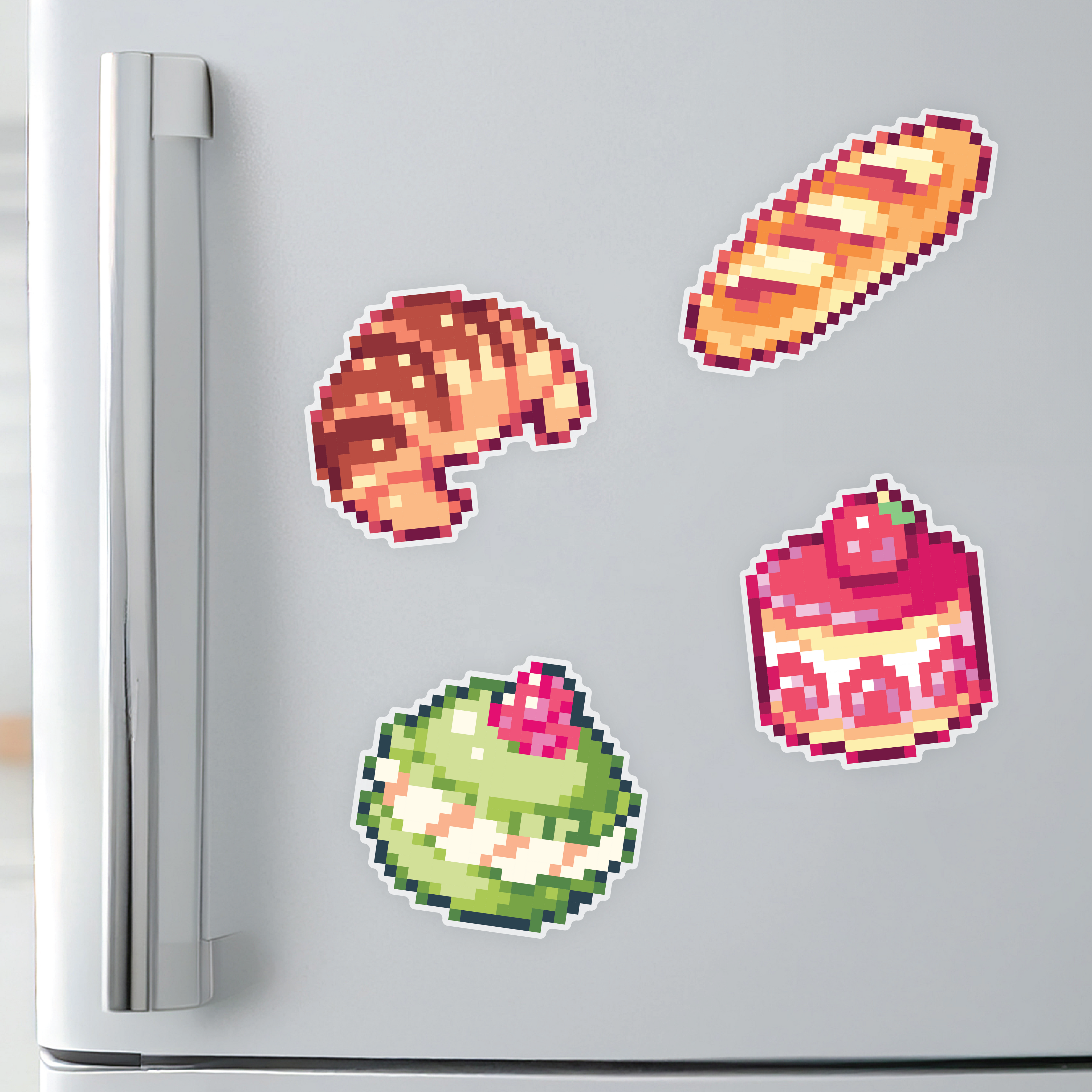 French Pastries Mini Magnets
