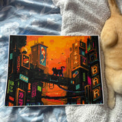 Futuristic Cityscape Canvas