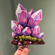 Pink Crystal Acrylic Standee