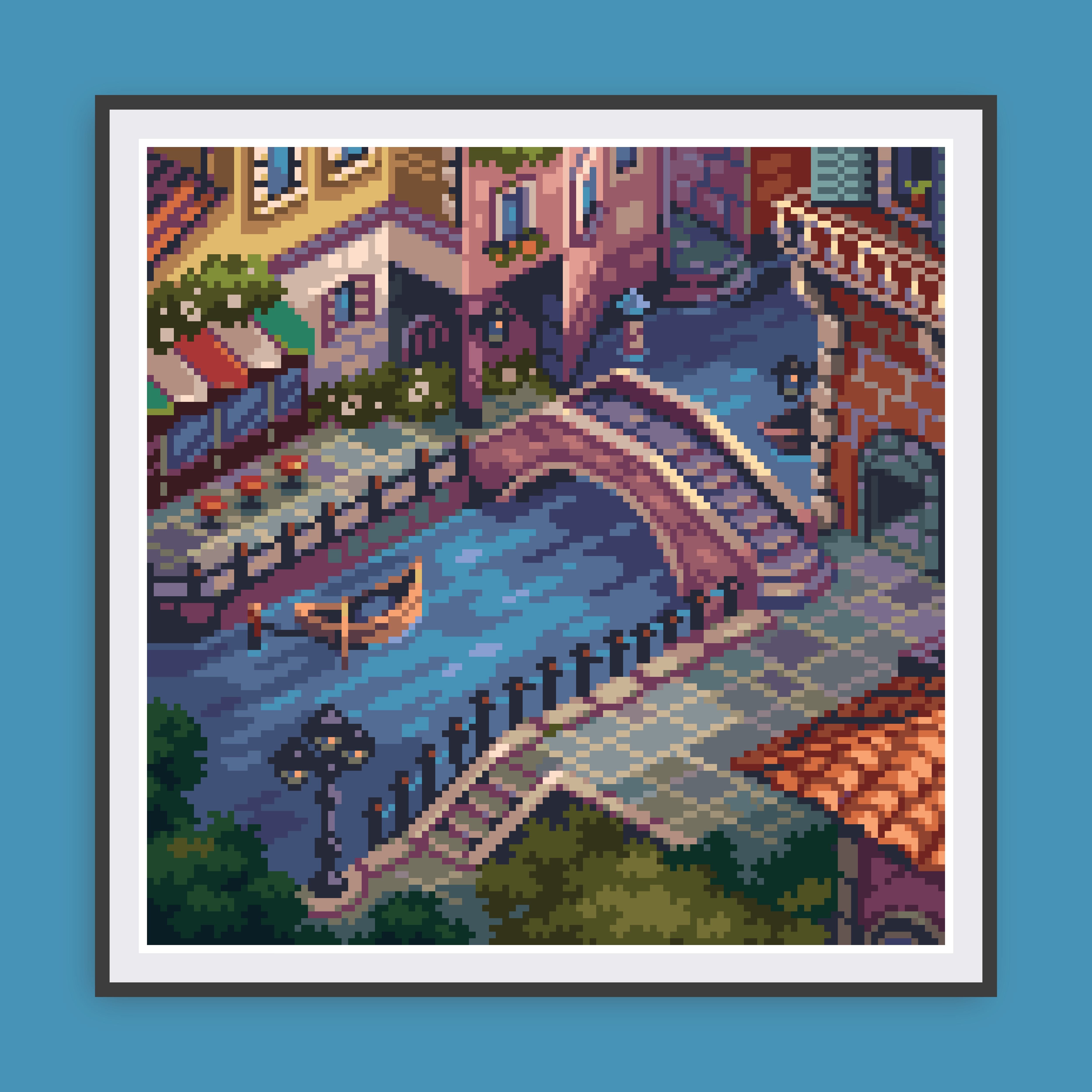 Isometric Venice Canvas