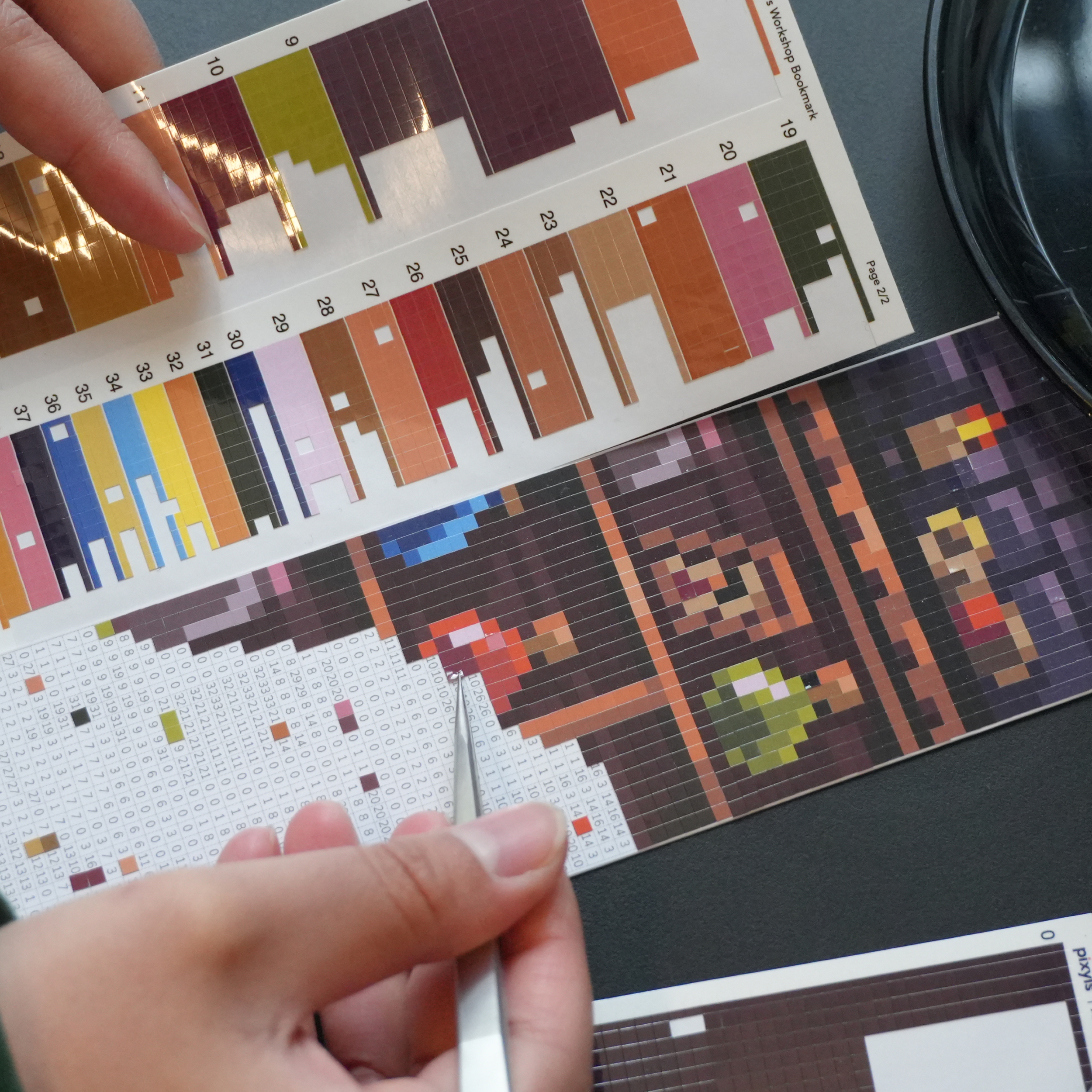 Pixyls Sticker by Number Bookmarks