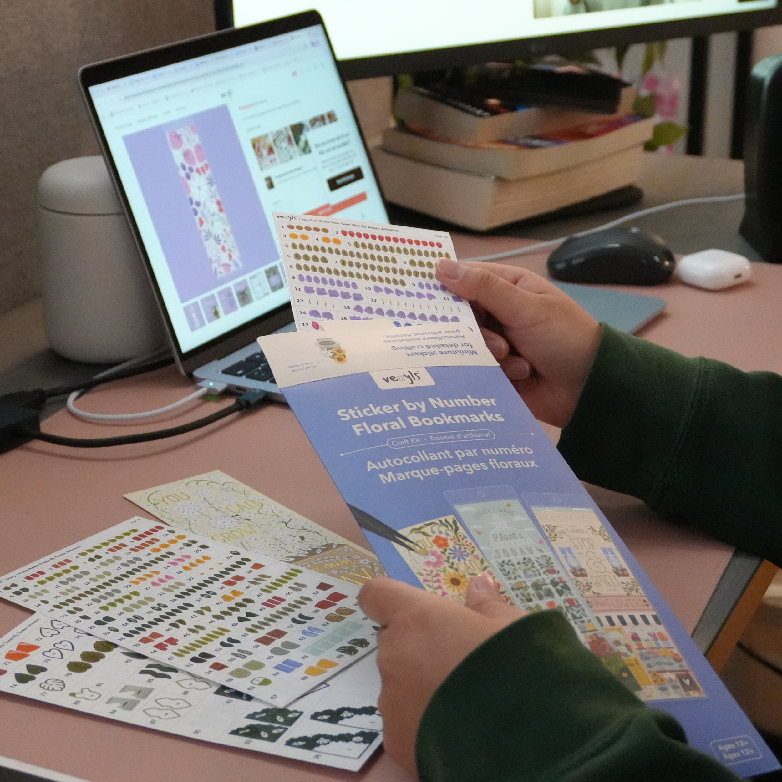 Vexyls Sticker by Number Bookmarks