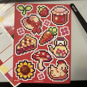 Cottagecore Sticker Sheet