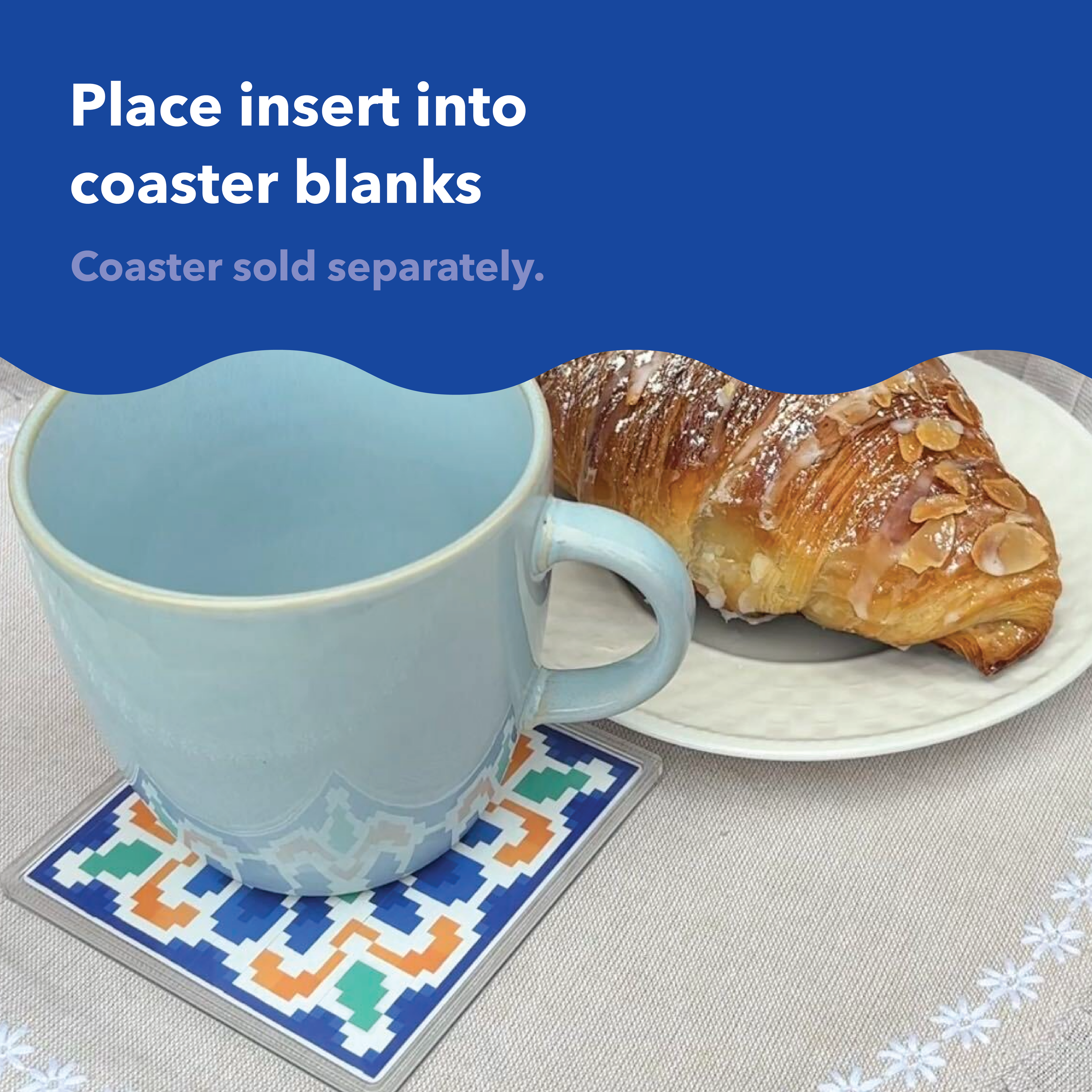 Spanish Tile Coaster Inserts