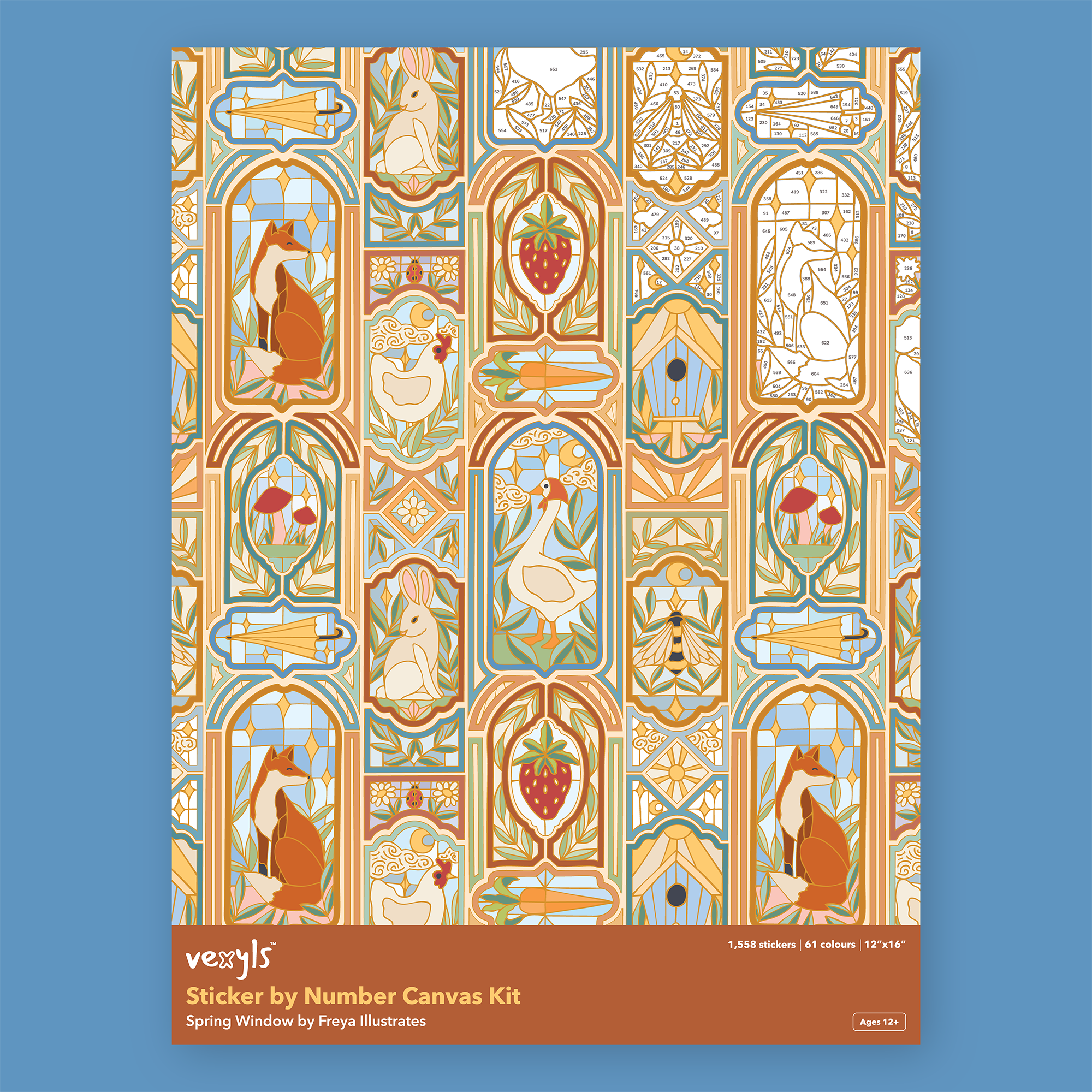 Spring Window Canvas | Paint by Sticker Kit | Vexyls – Pixyls USA