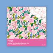 Budgies and Butterflies Canvas